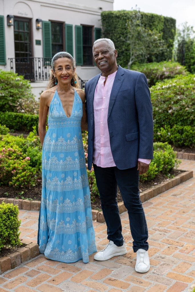Dina Al-Sowayel and Tony Chase at the Bayou Bend Garden Party (Photo by Jenny Antill)