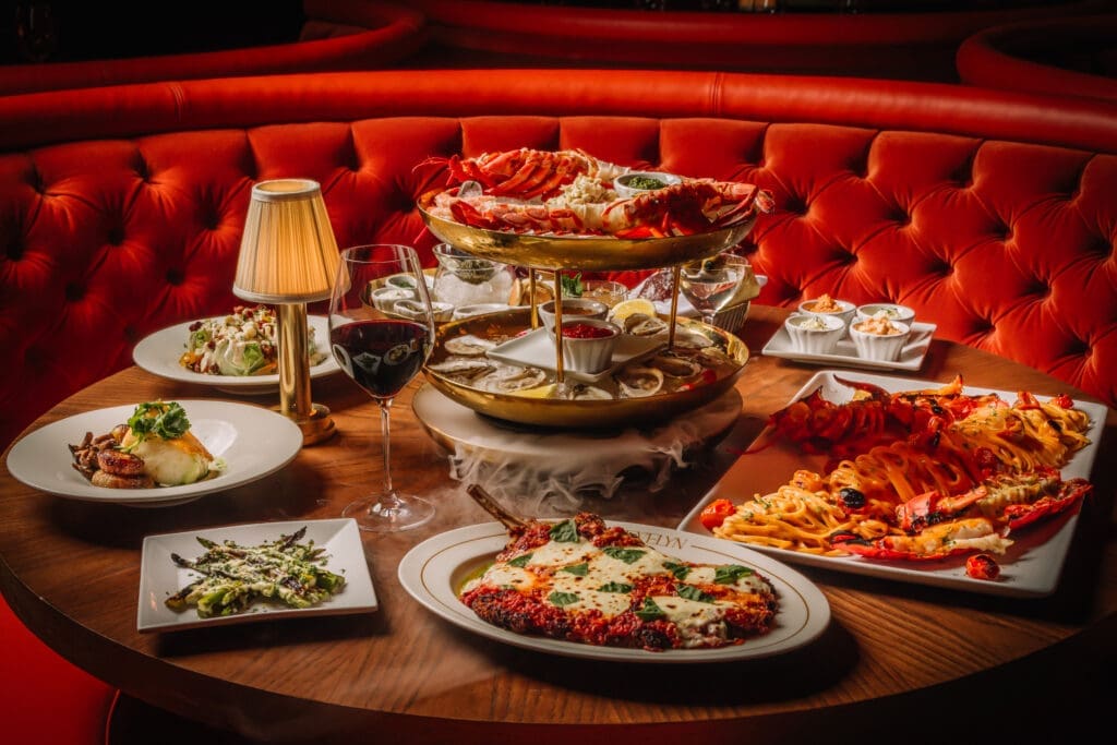 Inspired by classic Hollywood steakhouses, EVELYN's menu features all kinds of steaks, seafood, fresh salads, and indulgent sides. (Photo by Chase Hall)
