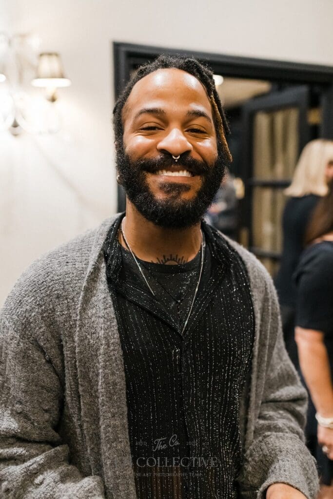 André Ramos-Woodard at the Houston Center for Photography 2025 Auction & Gala (Photo by Kelly Hornberger Photography)