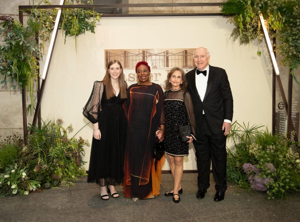 Isabel Haemisegger, Otobong Nkanga, Nancy Nasher, and David J. Haemisegger (Photo by Exploredinary)