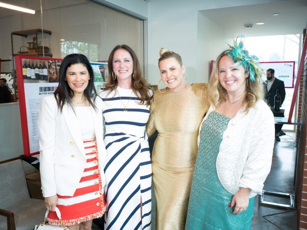 Kristy Bradshaw, Lindsey Brown, Vanessa Ames, Caroline Nabors at the Southern Smoke Foundation 'Decanted' fundraiser (Photo by Daniel Ortiz)