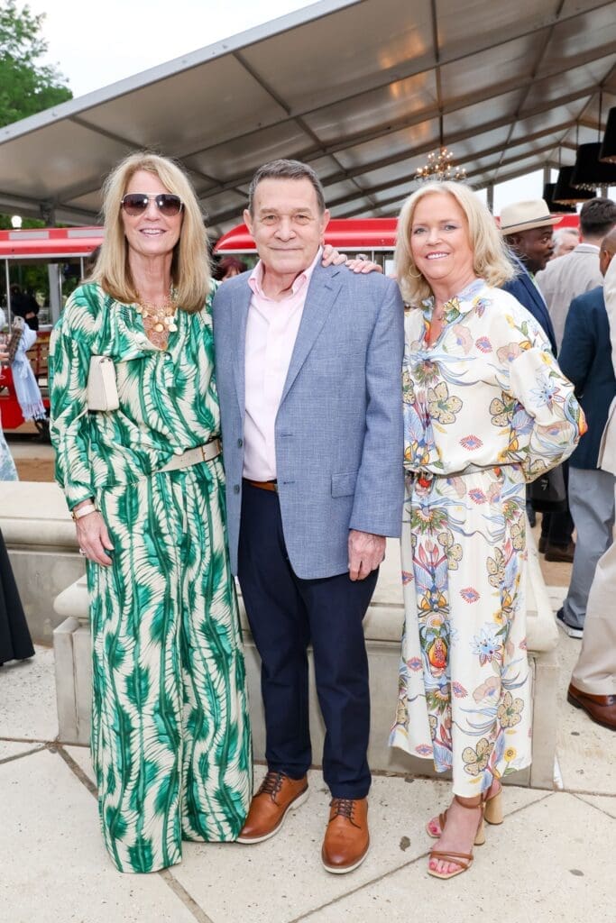 Lisa Bordelon, Joe Nelson, Chree Boydstun at Hermann Park Conservancy's Evening in the Park. (Photo by Priscilla Dickson)