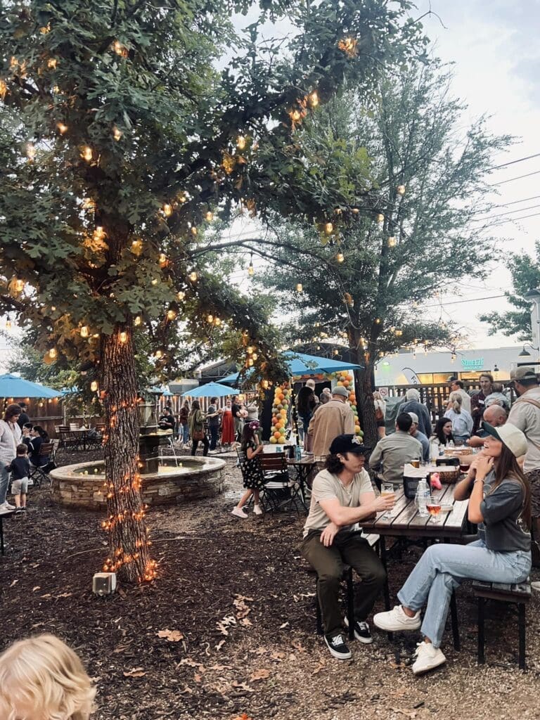 Maple Branch Brewery delivers leafy beer garden vibes and plenty of room for dogs to chill. (Courtesy)