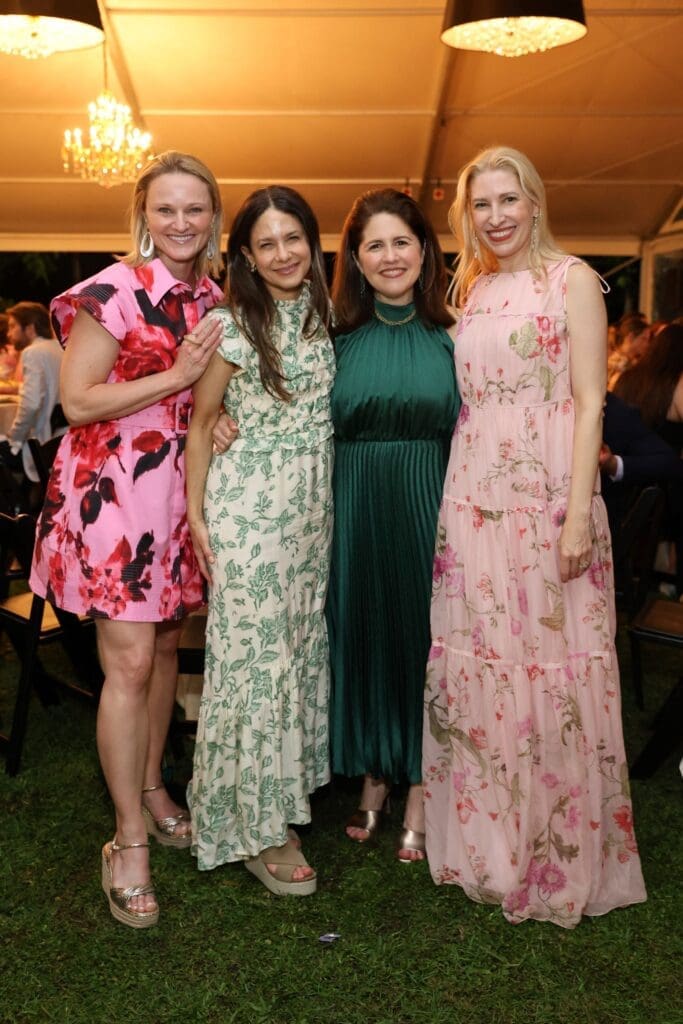 Morgan Garvey, Karen Farber, Lisa Helfman, Isabel David at Hermann Park Conservancy's Evening in the Park. (Photo by Priscilla Dickson)