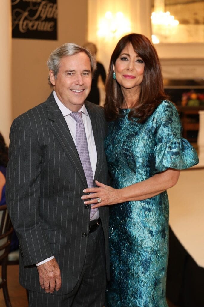 Nicholas & Heidi Rockecharlie at the Houston Symphony League Icon luncheon. (Photo by Priscilla Dickson)