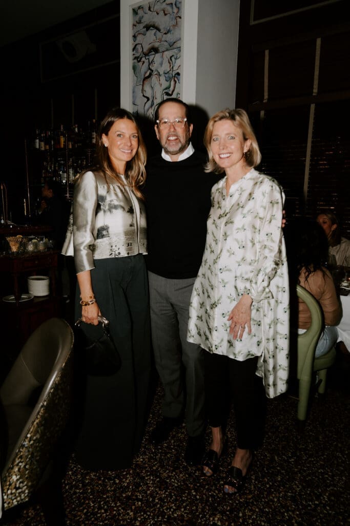Prada Dinner -JoJo Fleiss, Justin Whitman, Kit Sawers (Photo by Afritina Coker)