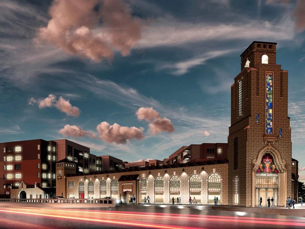 The restored Fort Worth Public Market will reopen as a landmark destination for dining, gathering, and community life. (Courtesy)


