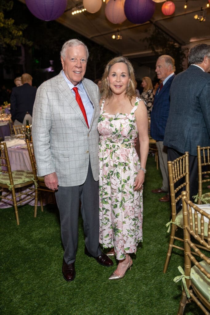 Rich & Nancy Kinder at the Bayou Bend Garden Party (Photo by Jenny Antill)
