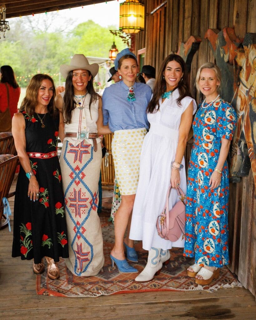 Courtney Zavala, Natalie Lindsey, Lele Sadoughi, Caitlin Wilson, and Hunter Bell  (Photo by José Rodríguez)