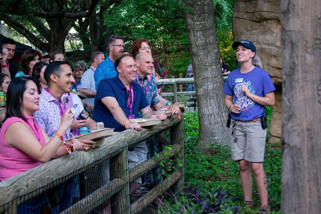 Enjoy learning about wild animals at a zookeeper chat at Houston Zoo's Feast with the Beasts. (Courtesy Houston Zoo)