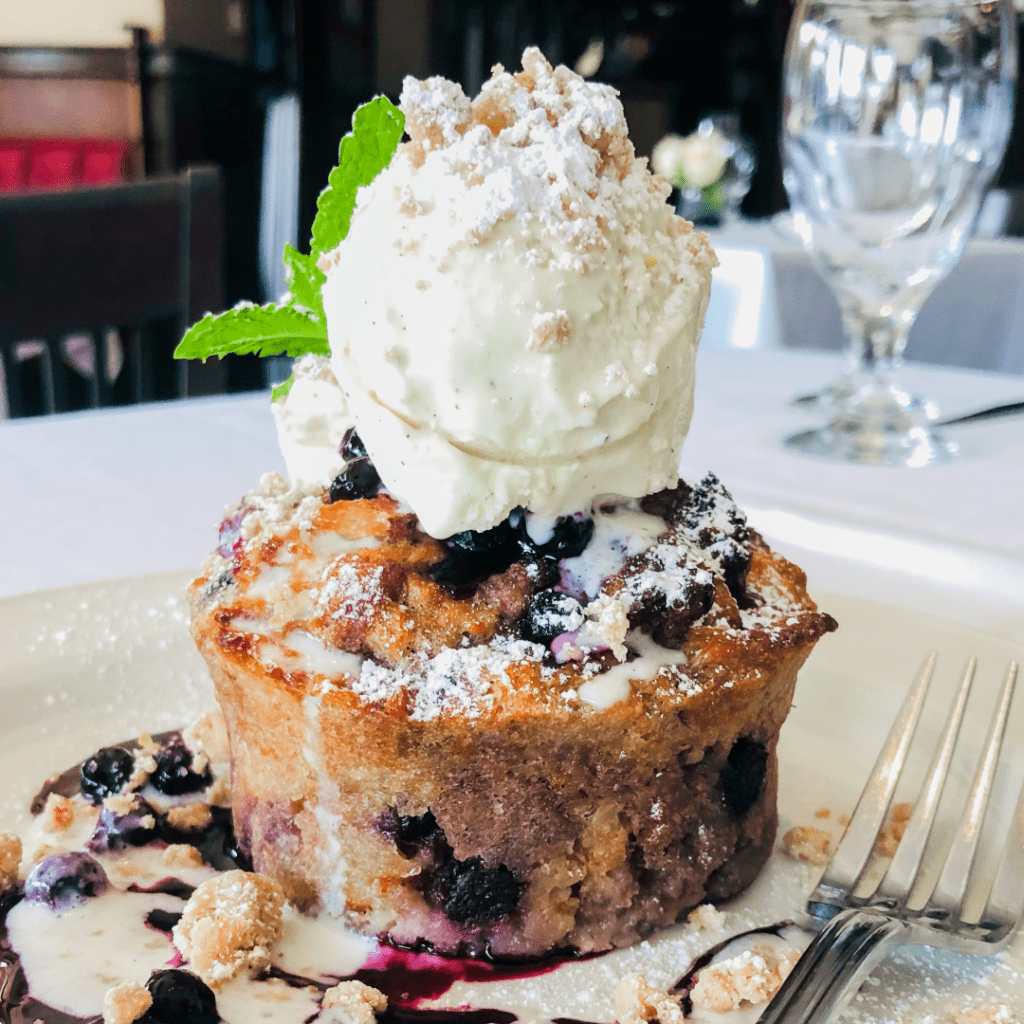 Treat yourself with Truluck's exclusive Lemon-Blueberry Custard this Easter. (Photo courtesy of Truluck's) 