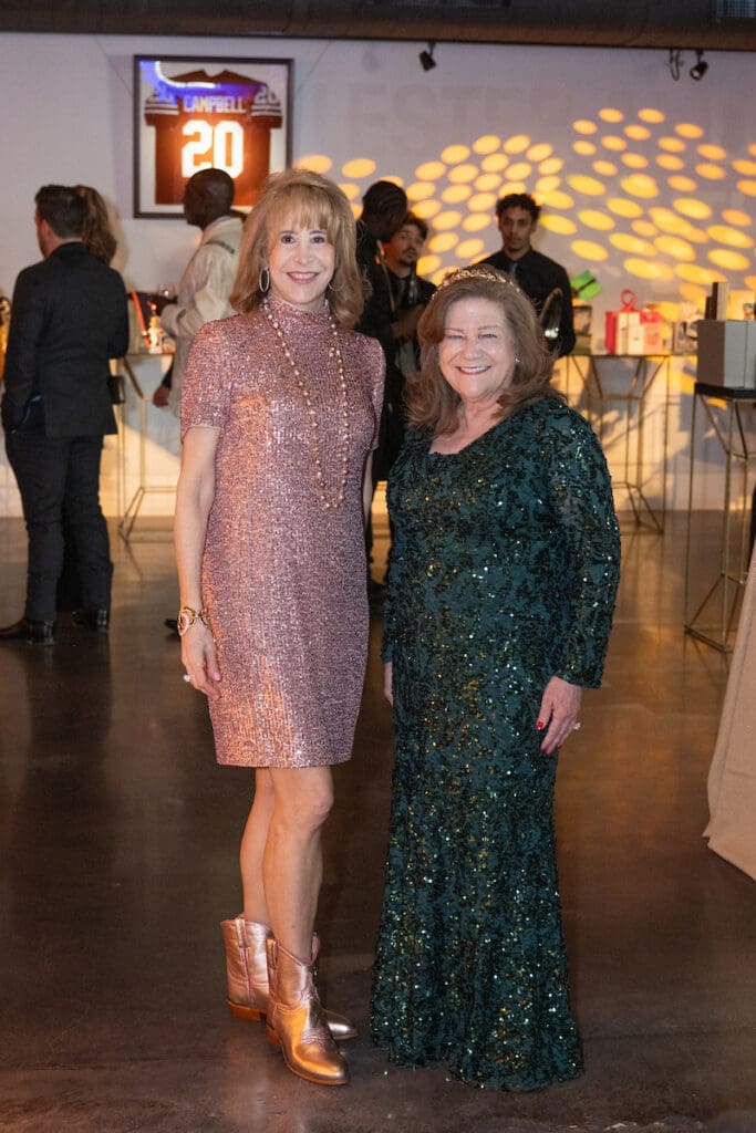 Vicki West, Linda Padon at Stages' 'Rhinestone Cowboys & Golden Vikings' gala (Photo by Wilson Parish)