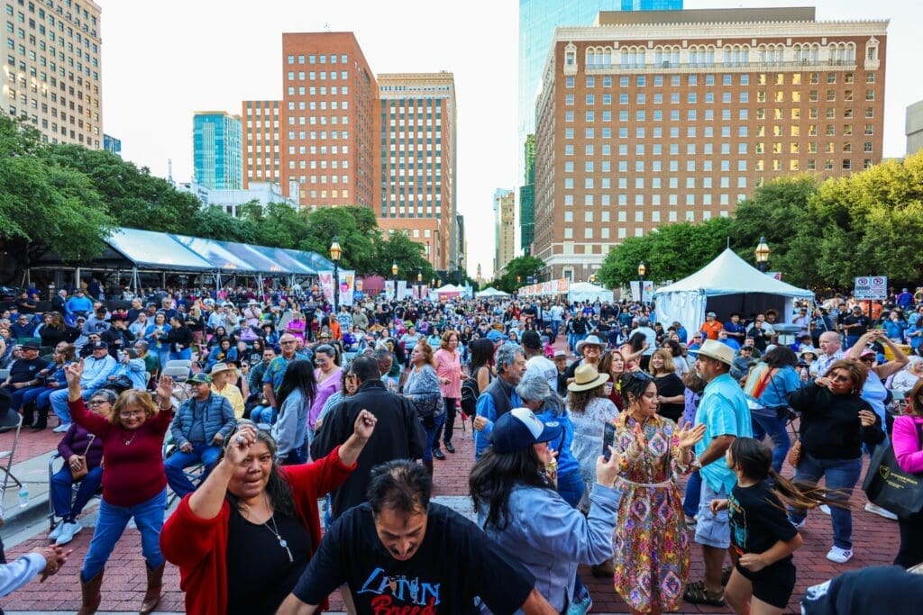 Festival goers fill the streets each year for art and music. (Courtesy)
