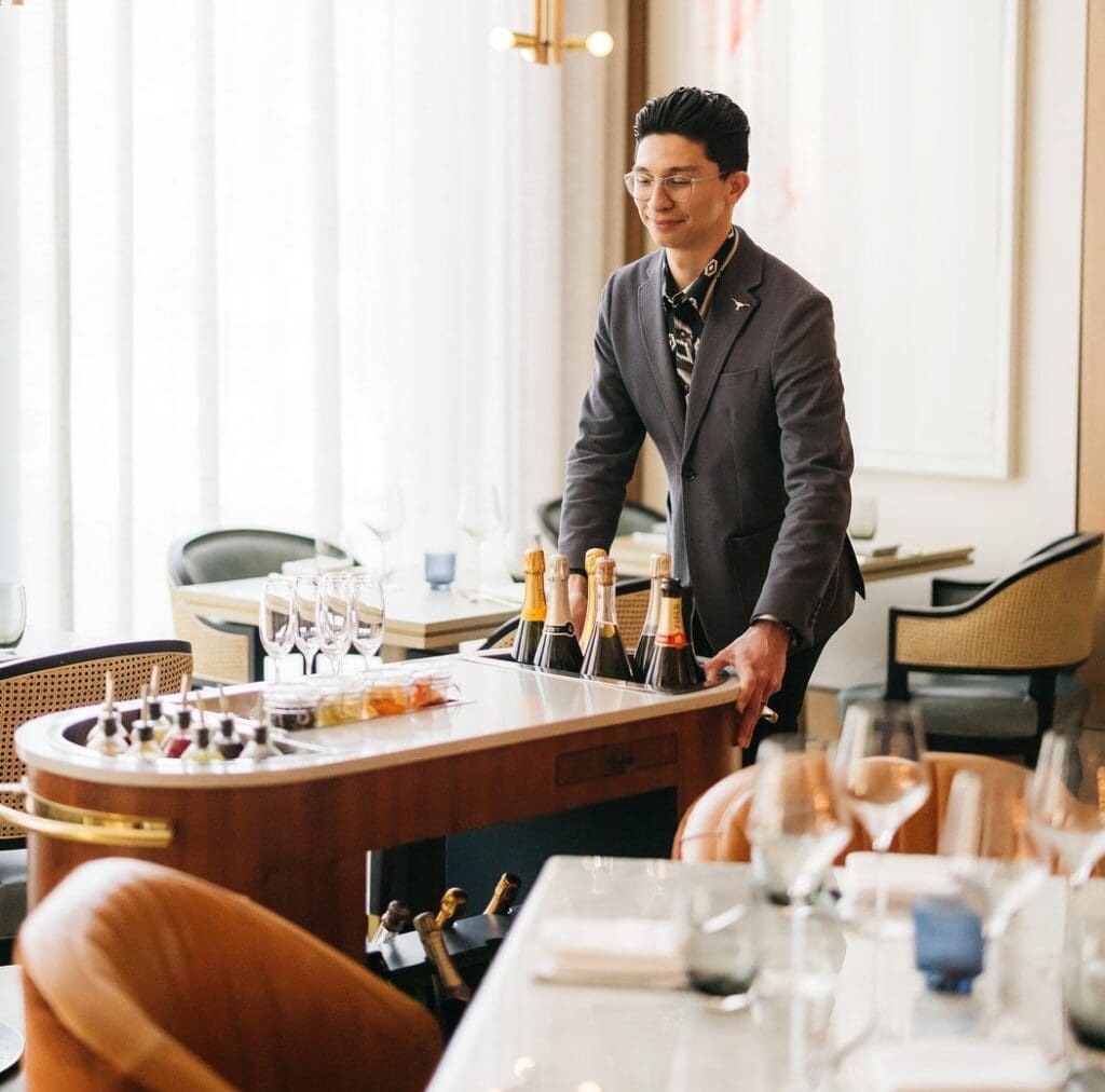 Emilia’s at The Crescent offers refined brunch fare with live violin and seasonal flair. (Courtesy)