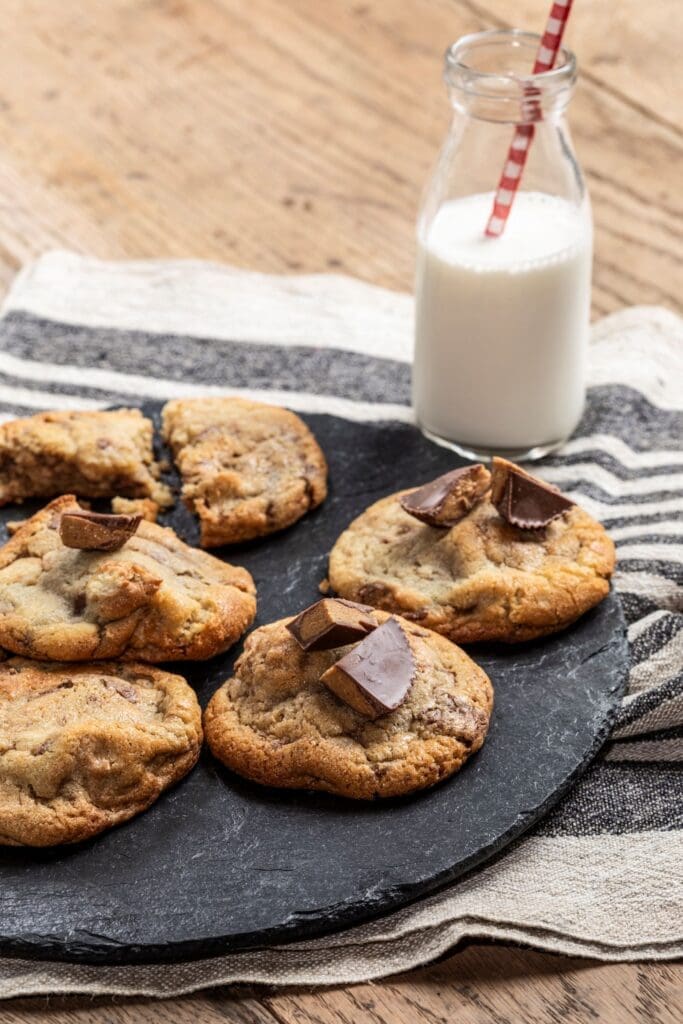 The Cottage Grocery's new Reese's Cookie, among the 200 to 400 cookies that are sold each day. (Photo by Julie Soefer)