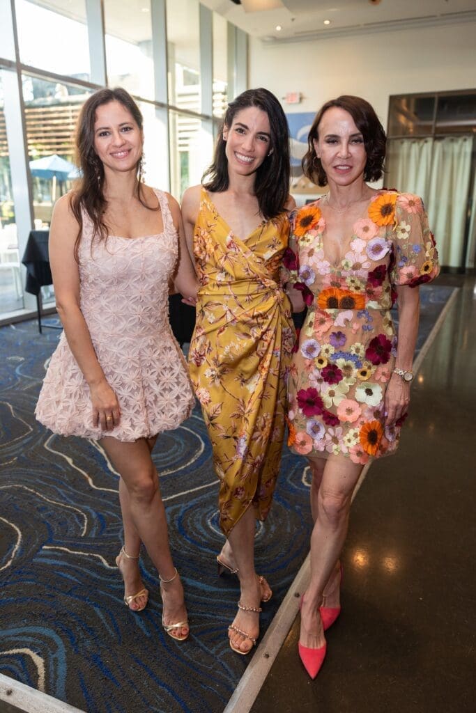 Anna Kovalenko, Estheysis Menendez and Larissa Bither at Houston Ballet's 'Raising the Barre' at Caracol (Photo by Melissa Taylor)