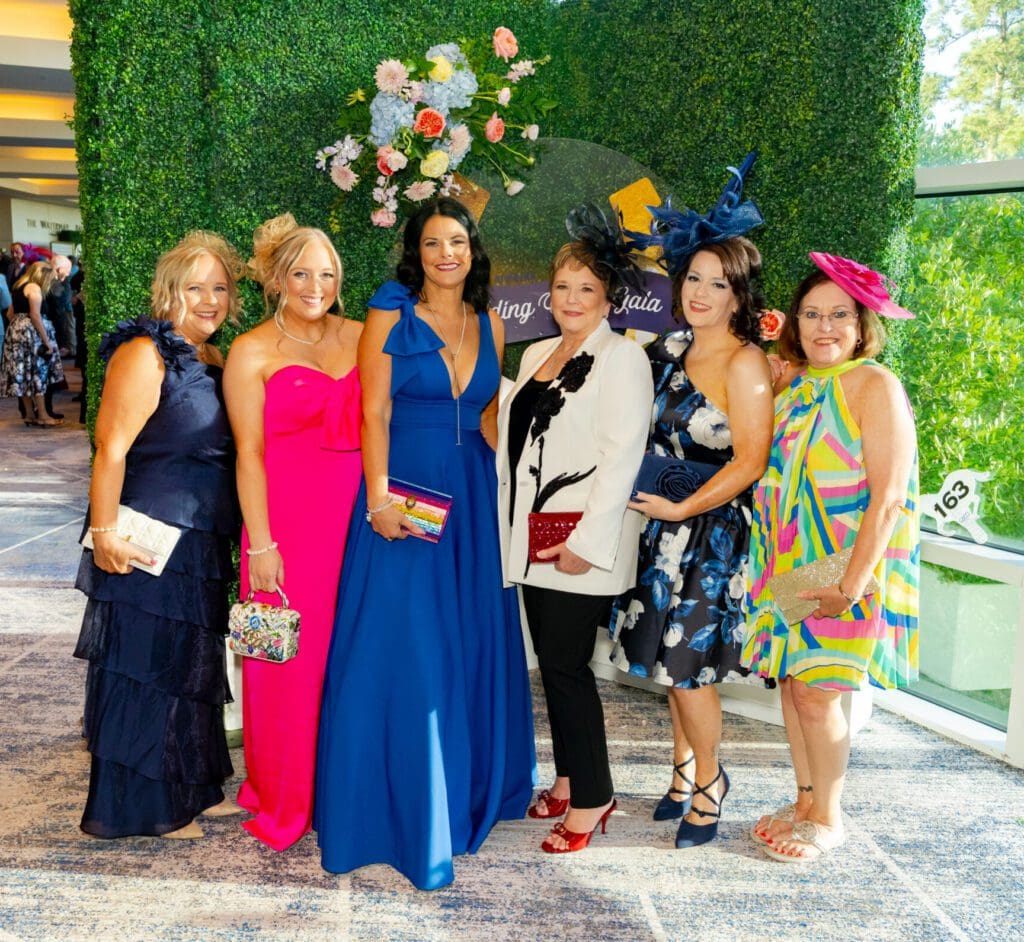 Florals, bright colors and fascinators were popular at Habitat for Humanity’s Building Hope gala at The Woodlands Waterway Marriott. (Photo courtesy Habitat for Humanity MCTX)