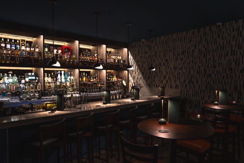 Inside the intimate 16 seat Bar Doko in Autry Park. Photo by Michael Anthony.