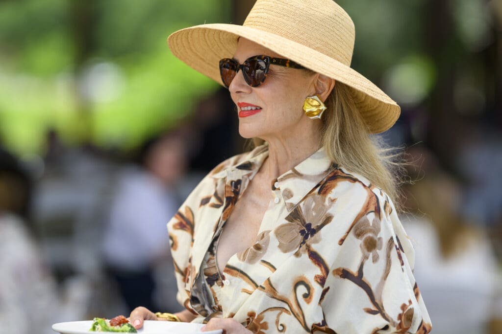 Celina Hellmund at Fashion in the Fields at Hope Farms benefitting Recipe For Success (Photo Michelle Watson)