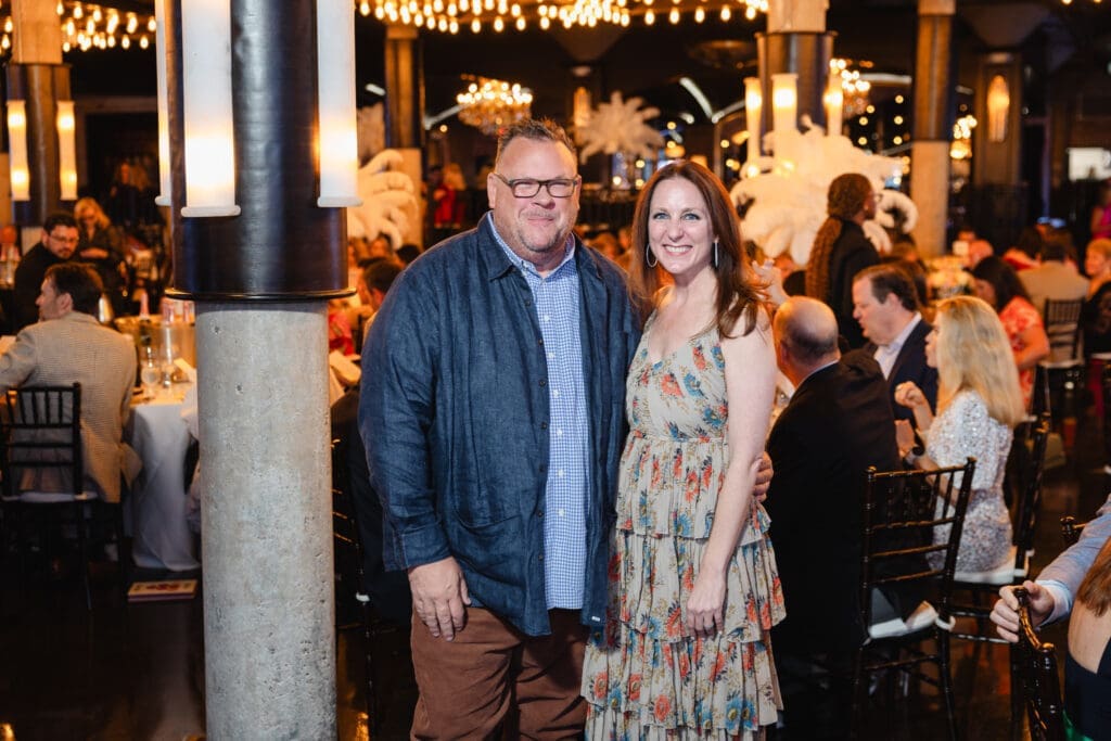 Chris Shepherd & Lindsey Brown  at The Women's Fund 10th annual wine dinner. (Photo by Johnny Than)
