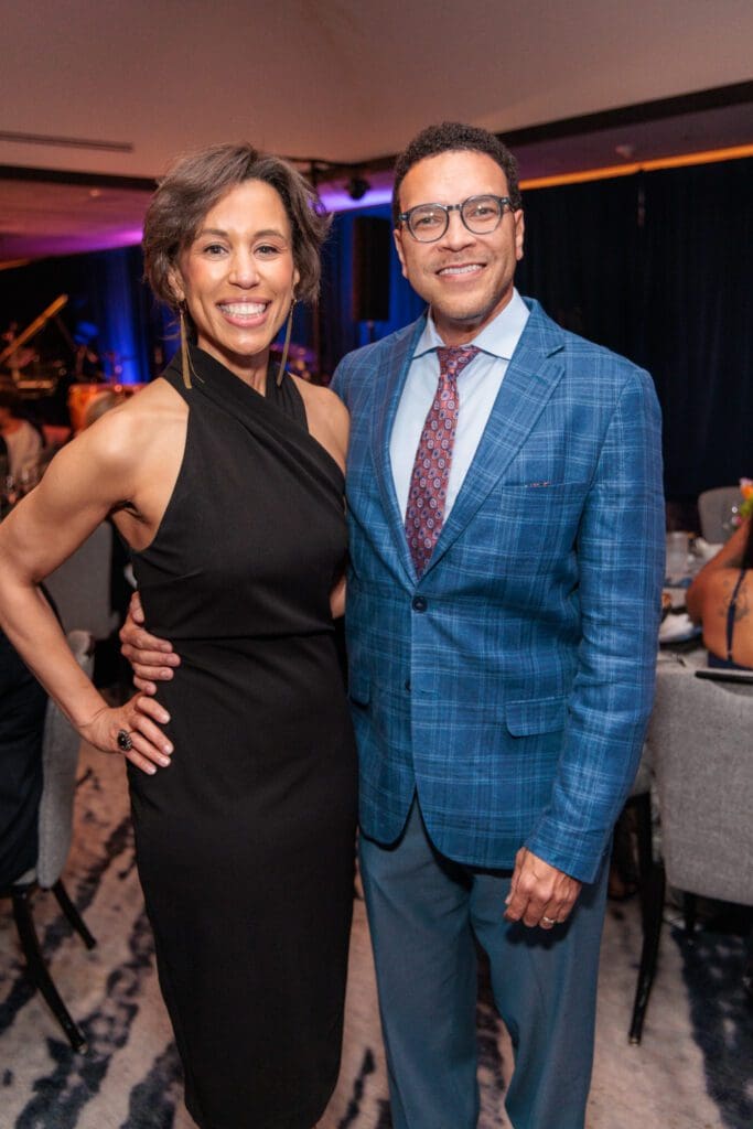 Chrystal and Randall Wright at DACAMERA’s 2025 Music Salons & Supper Club. (Photo by Katy Anderson)