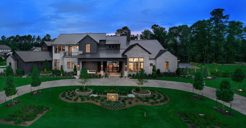 The house at 118 Castle Pines sits on nearly 1.5 acres in the Pine Island section of Woodforest.