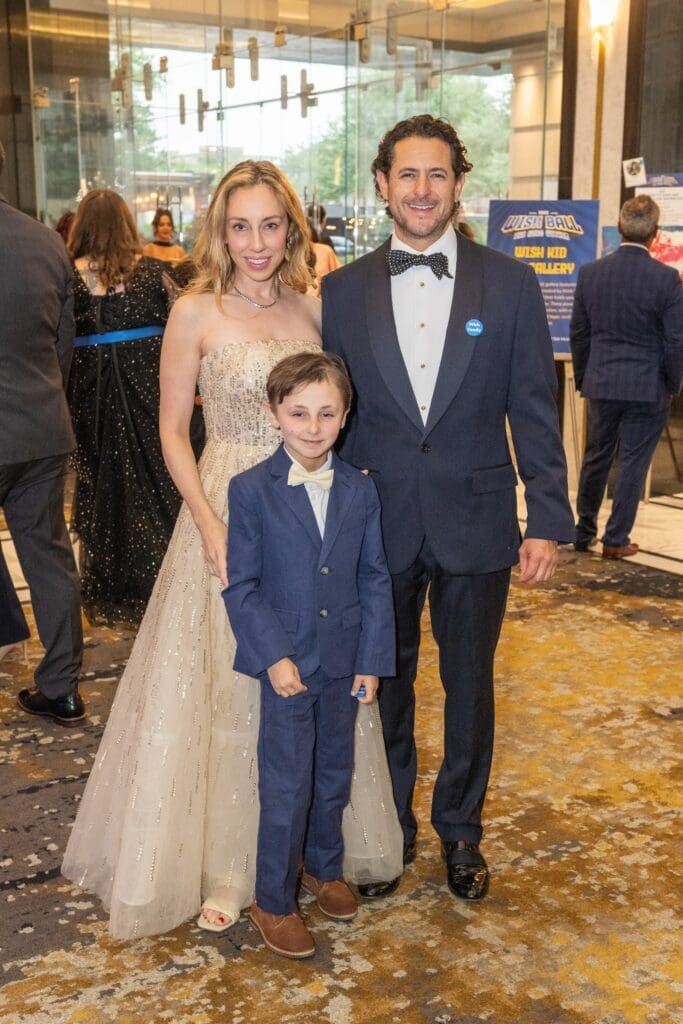 Frances, David, and Oliver Denenburg at the Make-A-Wish ball (Photo by Jacob Power)