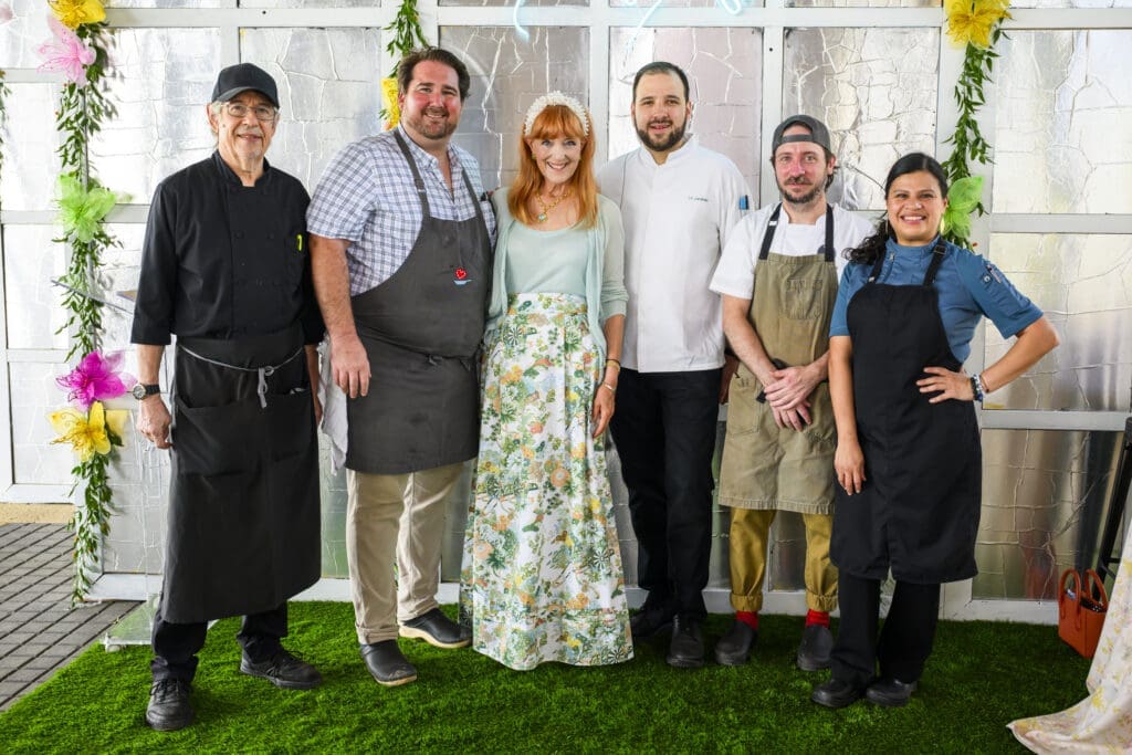 Chefs with founder Gracie Cacvnar at Fashion in the Fields at Hope Farms benefitting Recipe For Success (Photo Michelle Watson)