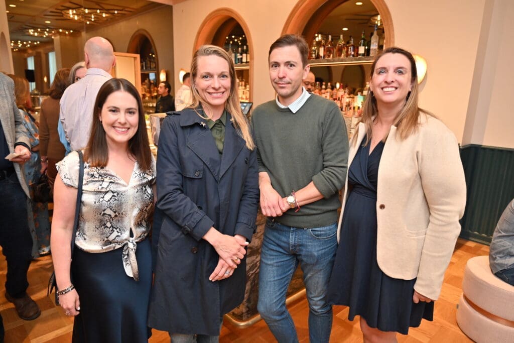 Haley Berkman Karren, Sara & Phillip Beck, Carrie Ermler at Untitled Art, Houston VIP Weekend at Park House (Photo by Alex Montoya)