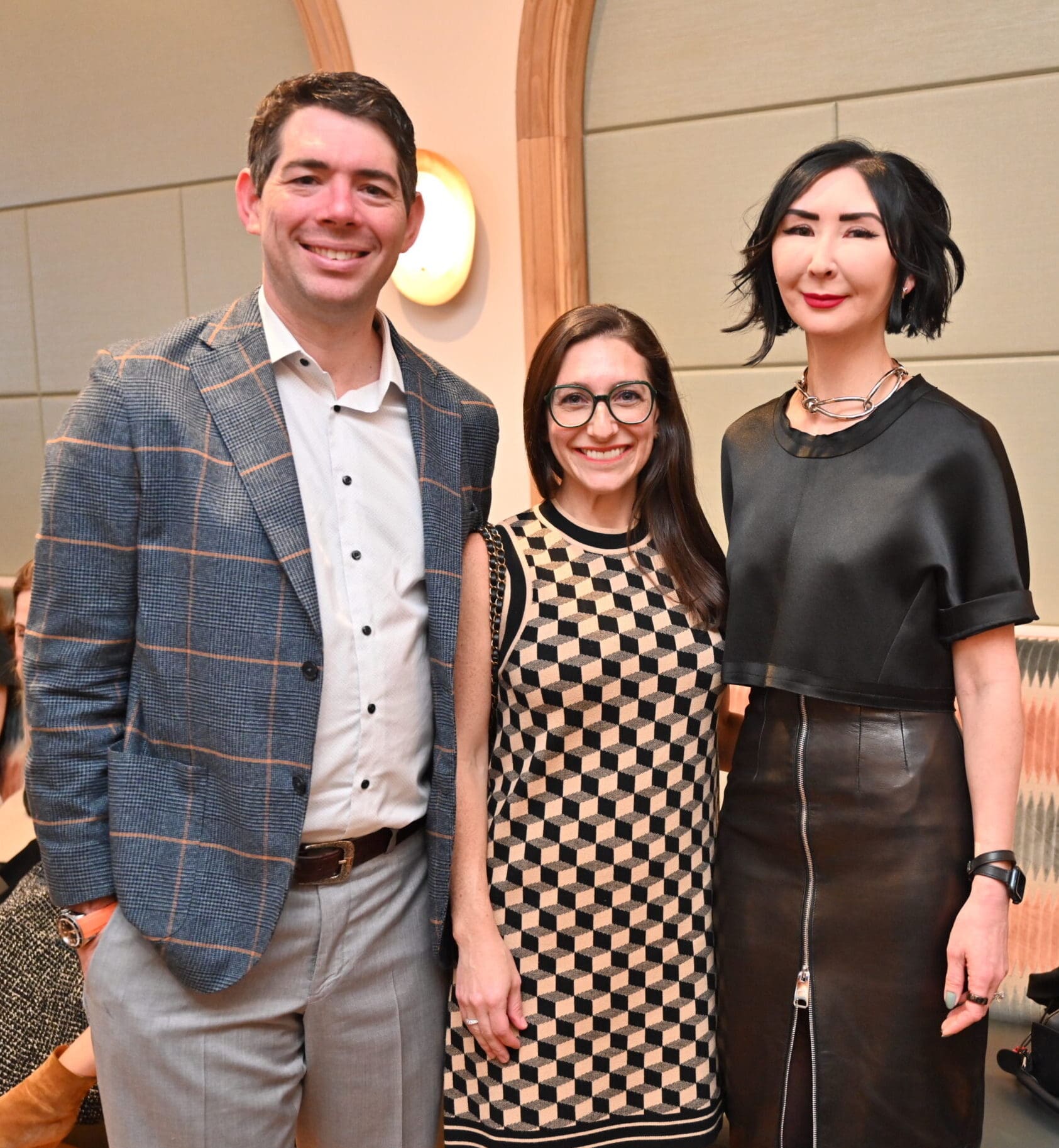 Andrew and Liana Schwaitzberg and Carrie Brandsberg-Dahl (Photo by Alex Montoya)