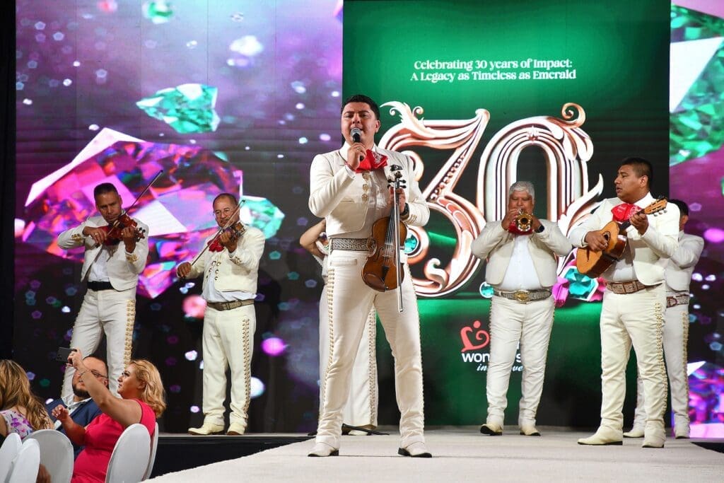 Mariachis perform at the Latin Women's Initiative annual luncheon (Photo by Dave Rossman)