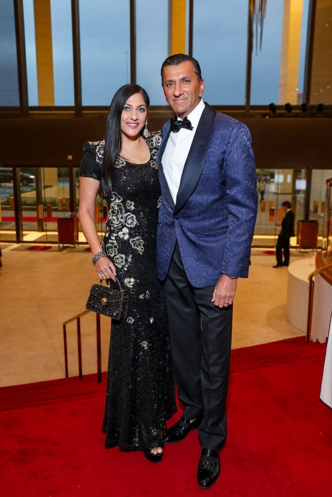 Dr. Sippi & Ajay Khurana at the Houston Symphony Wine Dinner & Collector's Auction (Photo by Priscilla Dickson)
