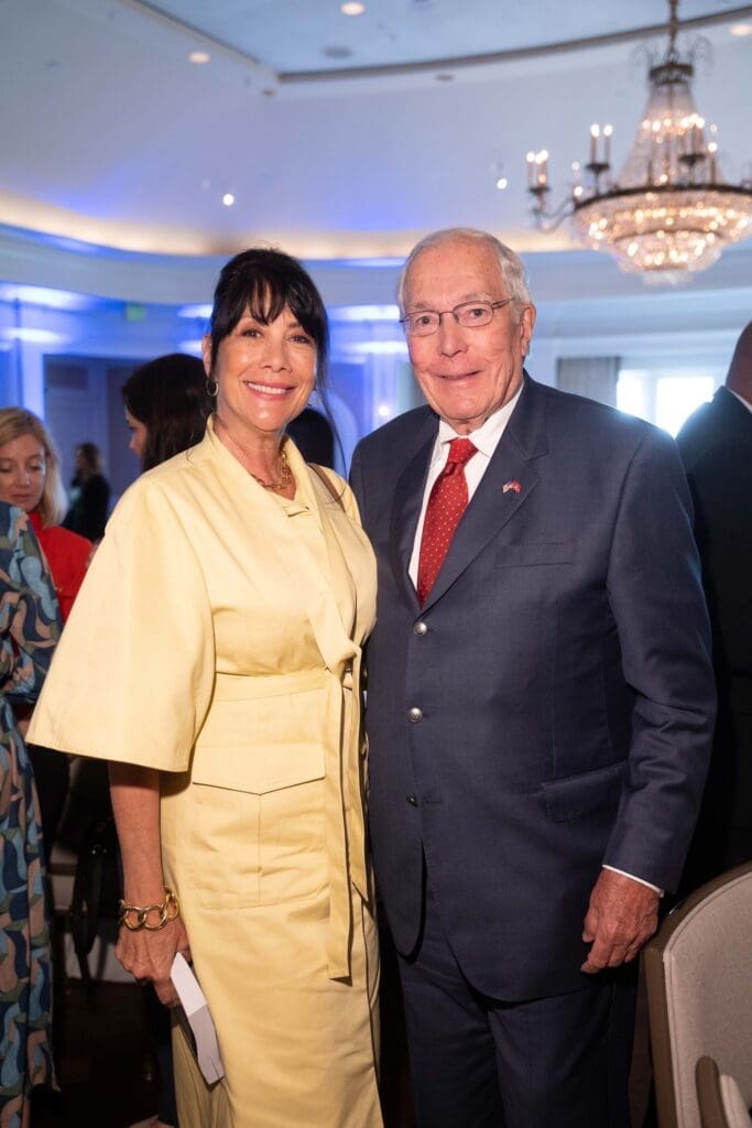 Teresa Hildreth, John Nau  at CanCare's Hope Survivor luncheon (Photo by Daniel Ortiz)