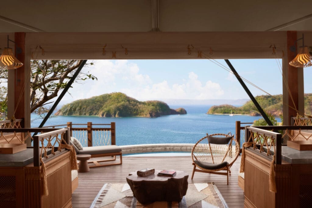 Three luxury treetop tents offer a glamping option with incredible views at Nekajui. (Courtesy)