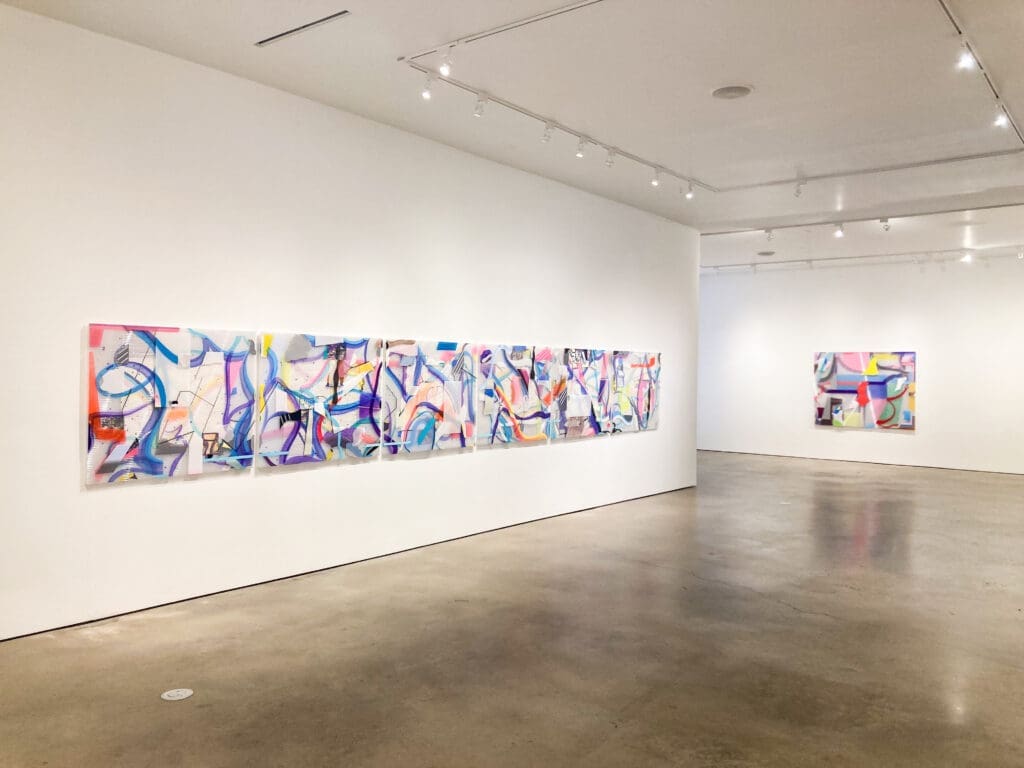 An installation view of the solo exhibition "Danny Rolph: Across the Ocean," currently on view through July 5 at Barbara Davis Gallery, Houston. (Courtesy Danny Rolph and Barbara Davis Gallery, Houston)