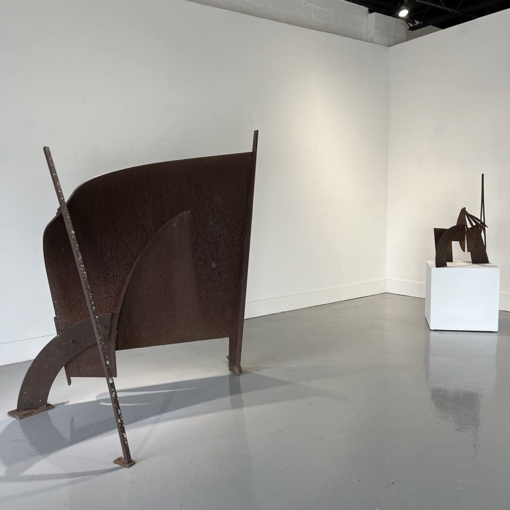 An installation view of "Mac Whitney: Scuptures from the 1970s," a posthumous exhibit in honor of late sculptor Mac Whitney at Kirk Hopper Fine Art in Dallas from March 8-May 24, 2025. (Courtesy Kirk Hopper Fine Art, Dallas)