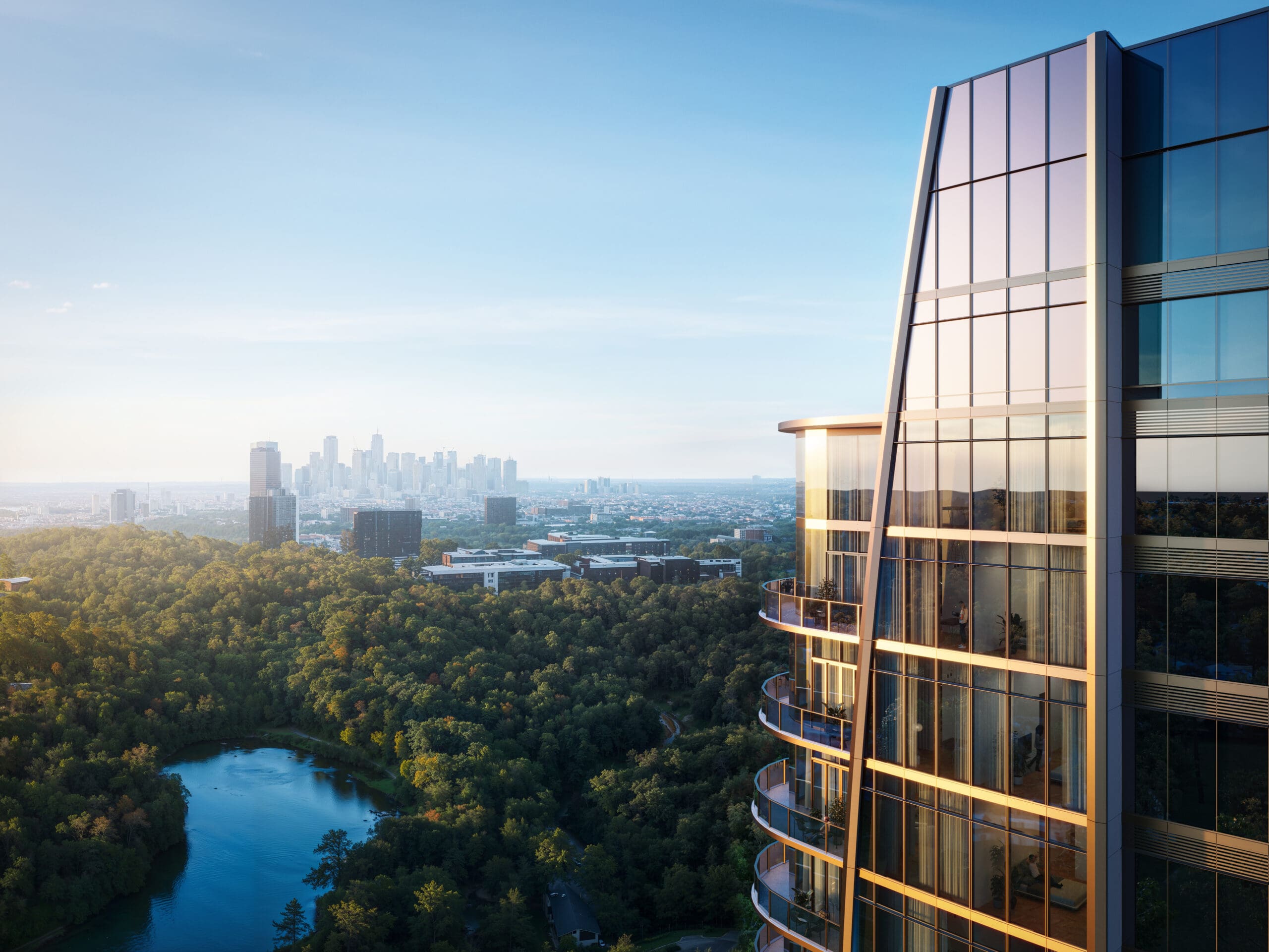 6- View from Crown, The St. Regis Residences, Houston; Rendering Courtesy of Shimahara Visual