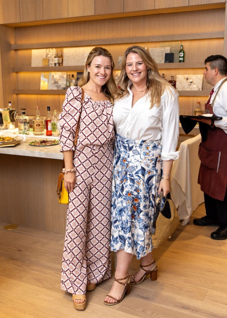 Alexandra Killion, Meghan Horne at the Frankel Design Build showroom reveal party (Photo by Chloe Kissner)
