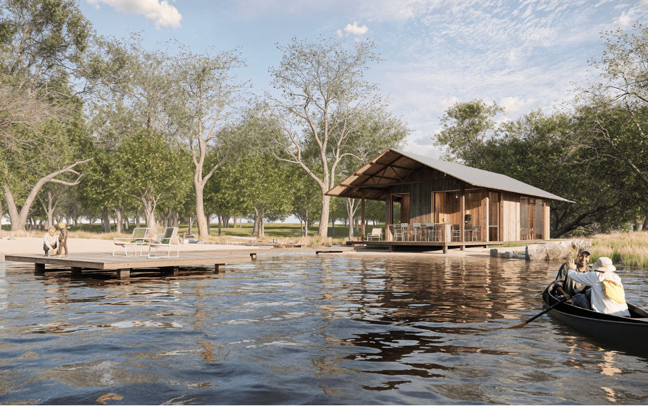 The Fish Camp Comfort Station will offer snacks, drinks, and shaded rest along the course. (Courtesy)