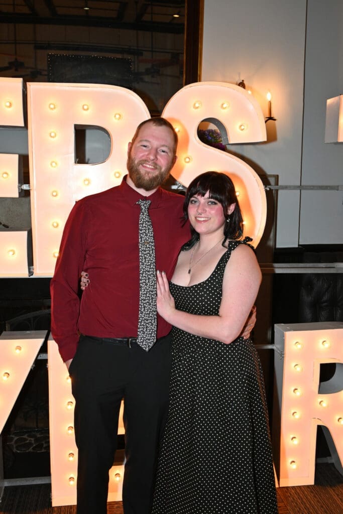 Kyle James, Rebecca Koch at the Houston Chamber Choir season finale party  (Photo by Jeff Grass Photography)