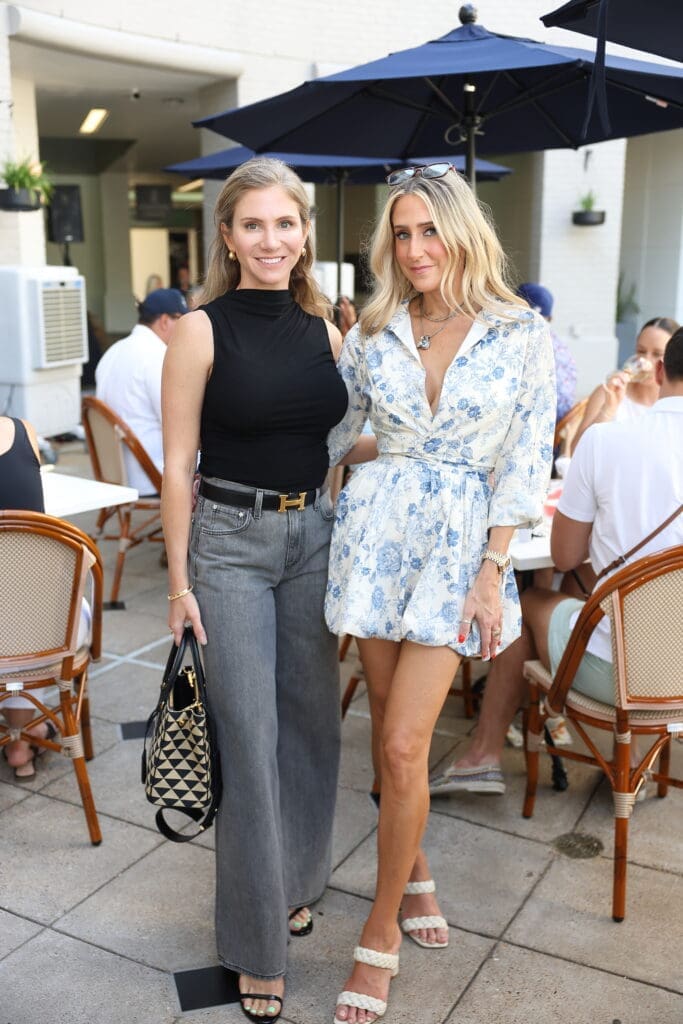 Elizabeth Scofield and Andrea Simmons checked out Hudson House's new patio scene.