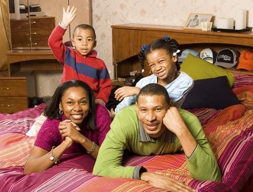 Chase McCarty, his sister Eboni, his mom Felicia and his dad Kelly have always been a sports family.