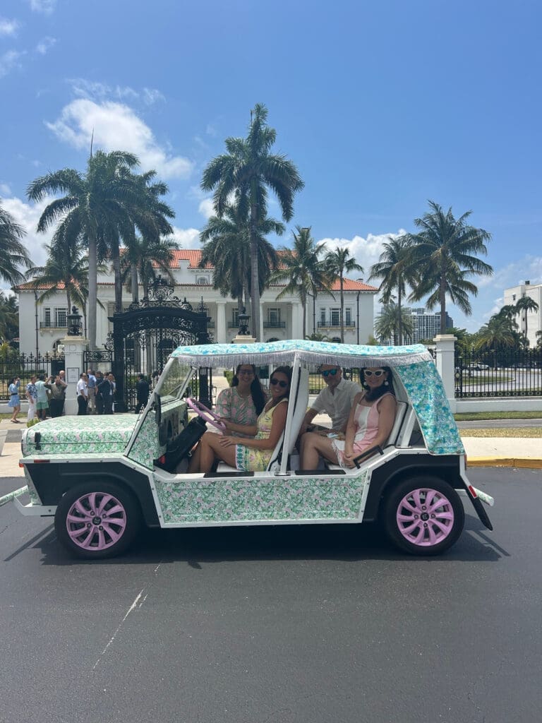 As she drove, wind in our hair, Ferreira shared memories of her grandmother, Lilly Pulitzer, from whom she clearly inherited her open heartedness and barefoot spirit. (Photo by Melissa Smrekar)