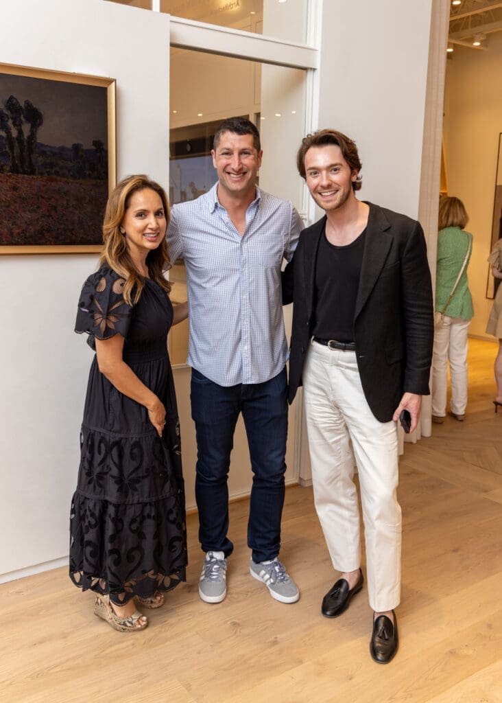 Kasteena Paarikh, Kevin Frankel, William Finnorn at the Frankel Design Build showroom reveal party (Photo by Chloe Kissner)