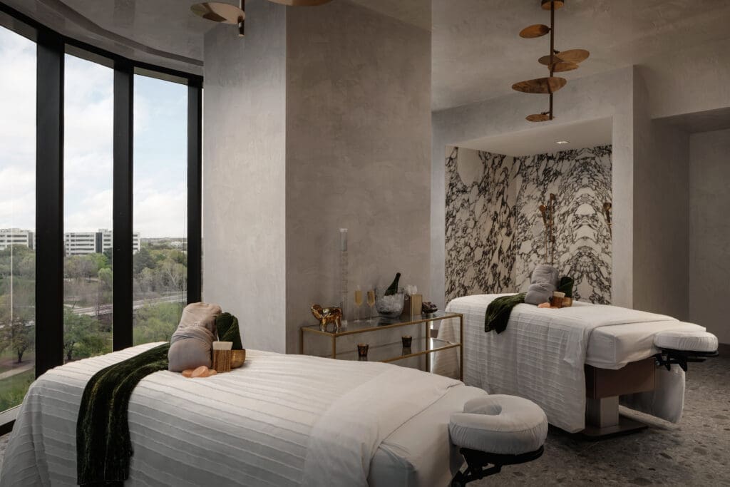 A couples massage is included in Thompson Houston's exclusive Fourth of July package.