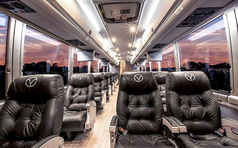 A dedicated attendant, Wi-Fi, workstations and snacks help Vonlane stand out in transportation. (Photo courtesy of Vonlane)