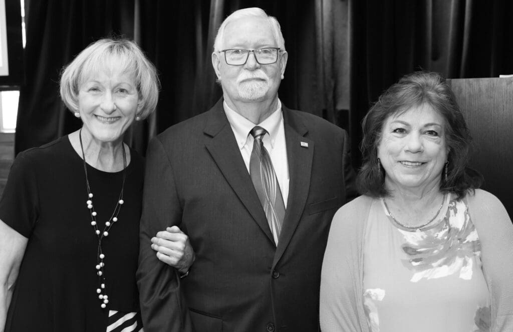 Vicki Faulkner, Gary White, Marsha Lutz at The Heritage Society 70th Annual Luncheon (Photo by Priscilla Dickson Photography)
