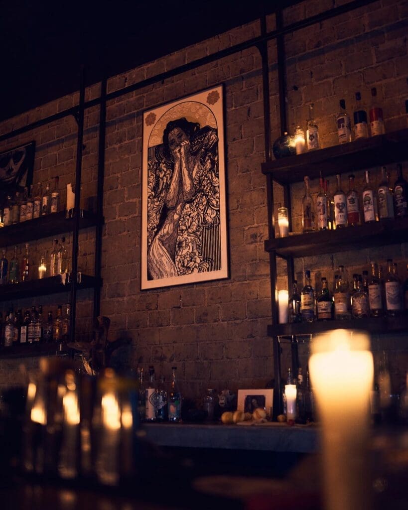 Ayahuasca Cantina is a favorite moody bar in the back of Xaman Cafe. (Courtesy)