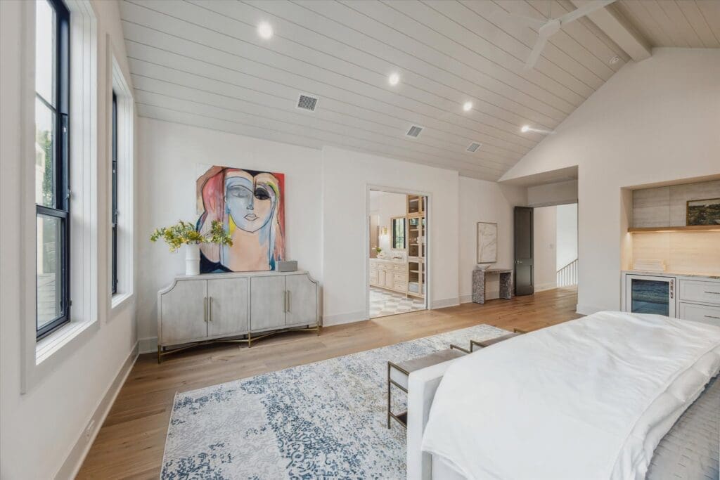Another view of the primary suite in the 5,915 square foot dwelling (Photo by TK Images)
