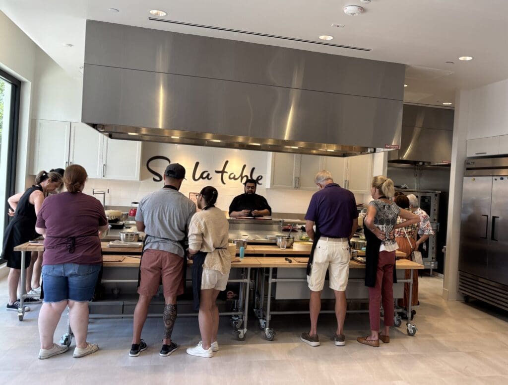 Sur La Table's new location features a cooking school next to the retail shop. (Photo by Laura Landsbaum)